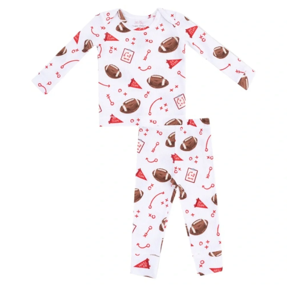Angel Dear Angel Dear Loungewear Set - Touchdown Time Red